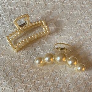 Pearl Hair Clips Set